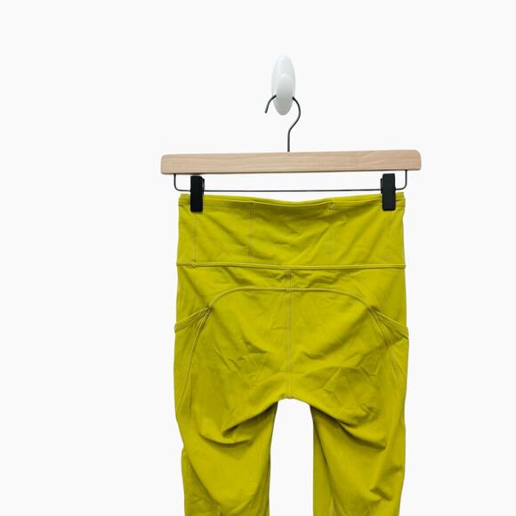 Lululemon Fast and Free Tight II 25" *Non-Reflective Nulux Golden Lime Size 4 - Picture 7 of 9